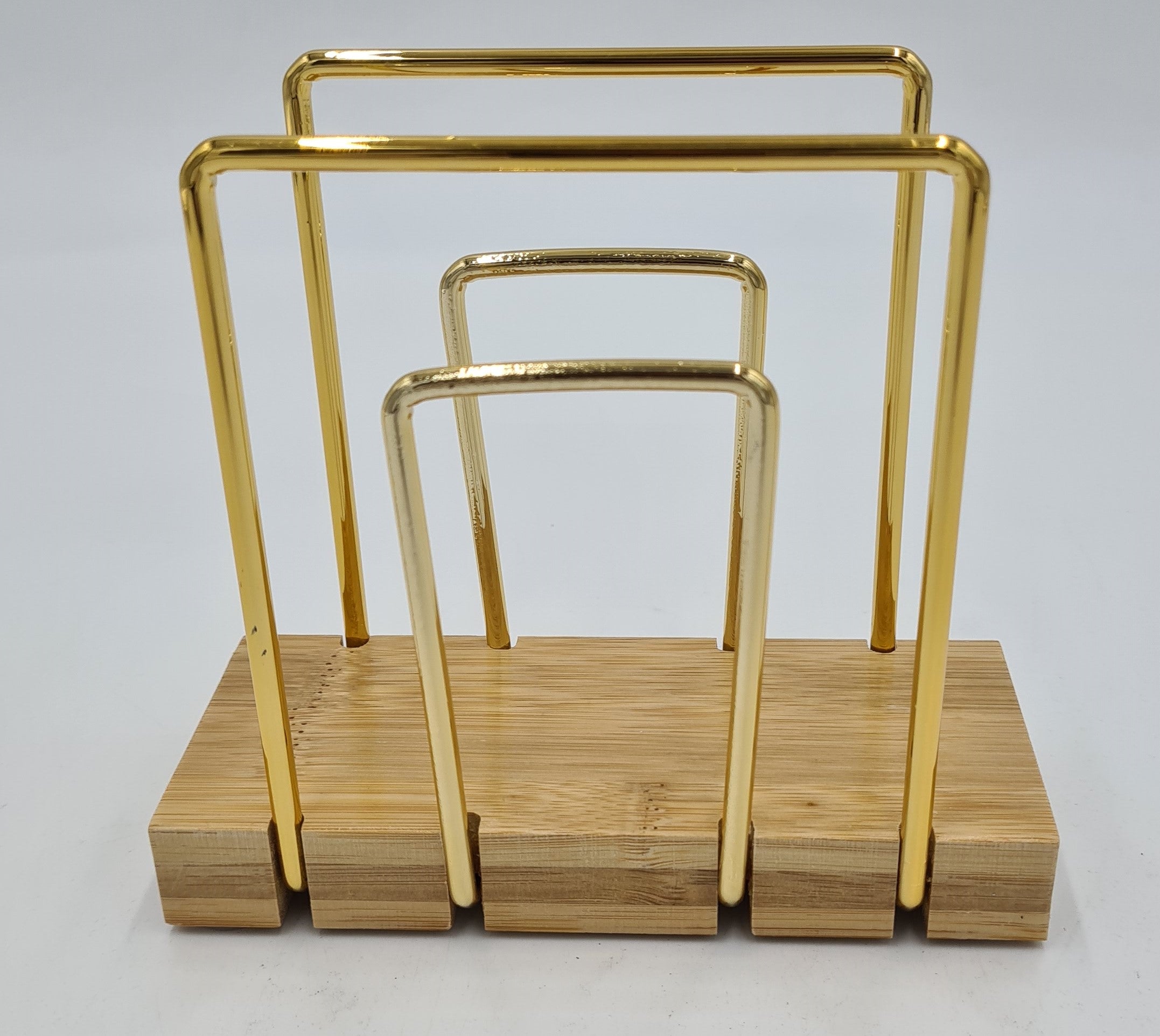 5.75x5 Gold Napkin Holder - Elegant Table Decor for Weddings, Parties & Restaurants
