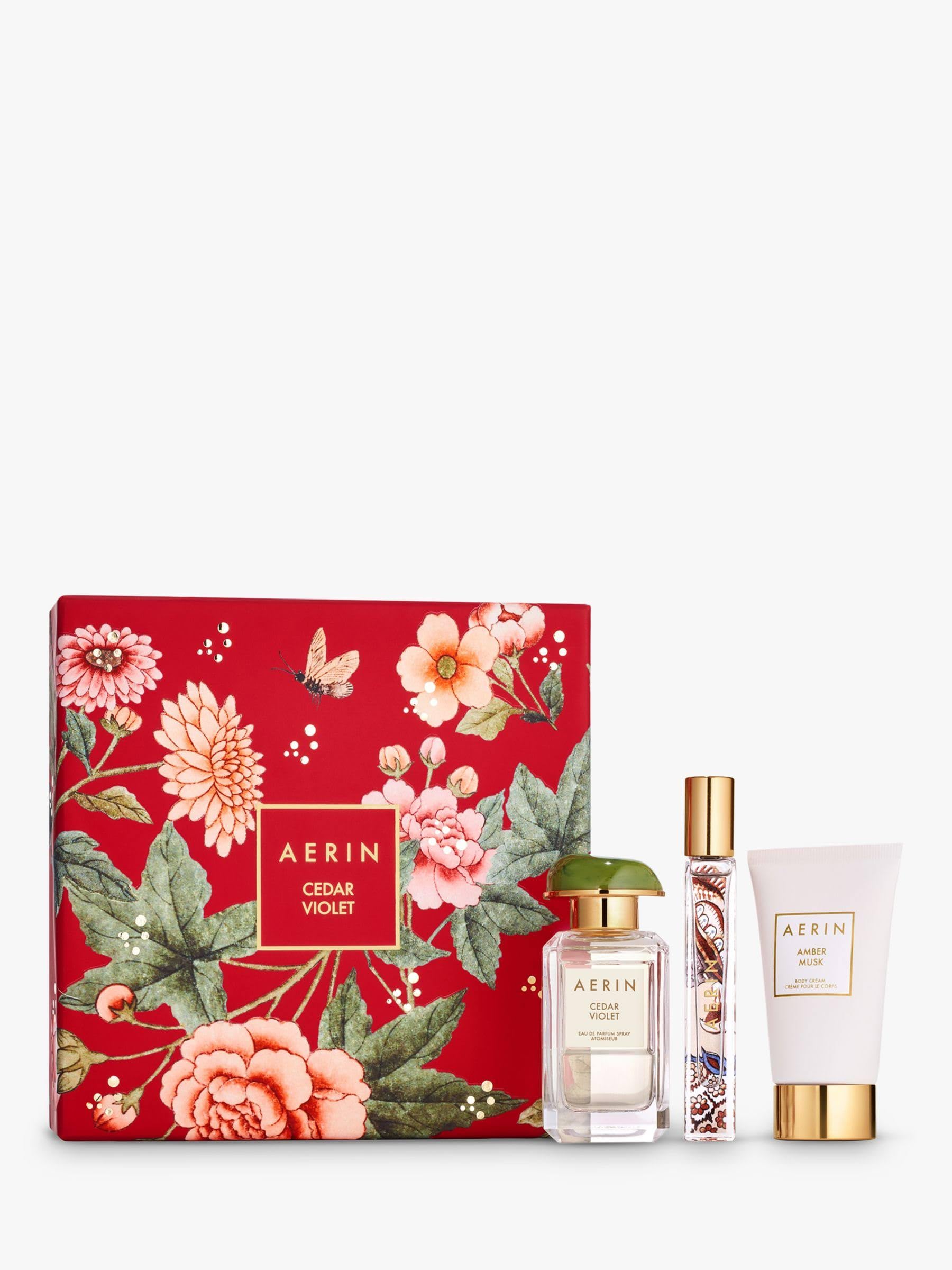 Aerin Cedar Violet Perfume Gift Set for Women - Luxury Scented Fragrance with Violet & Cedar Notes - Perfect for Birthdays, Anniversaries & Special Occasions