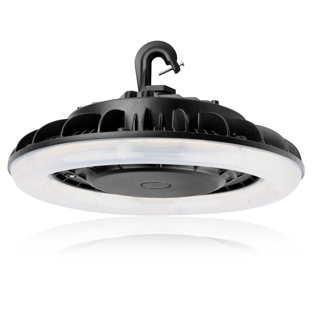 Konlite Round UFO Highbay Light 140W 120-277V 17500 Lumens 5000K Daylight White LED with Frost Diffuser (400W Metal Halide Equivalent) - Perfect for Warehouses, Garages & Industrial Spaces