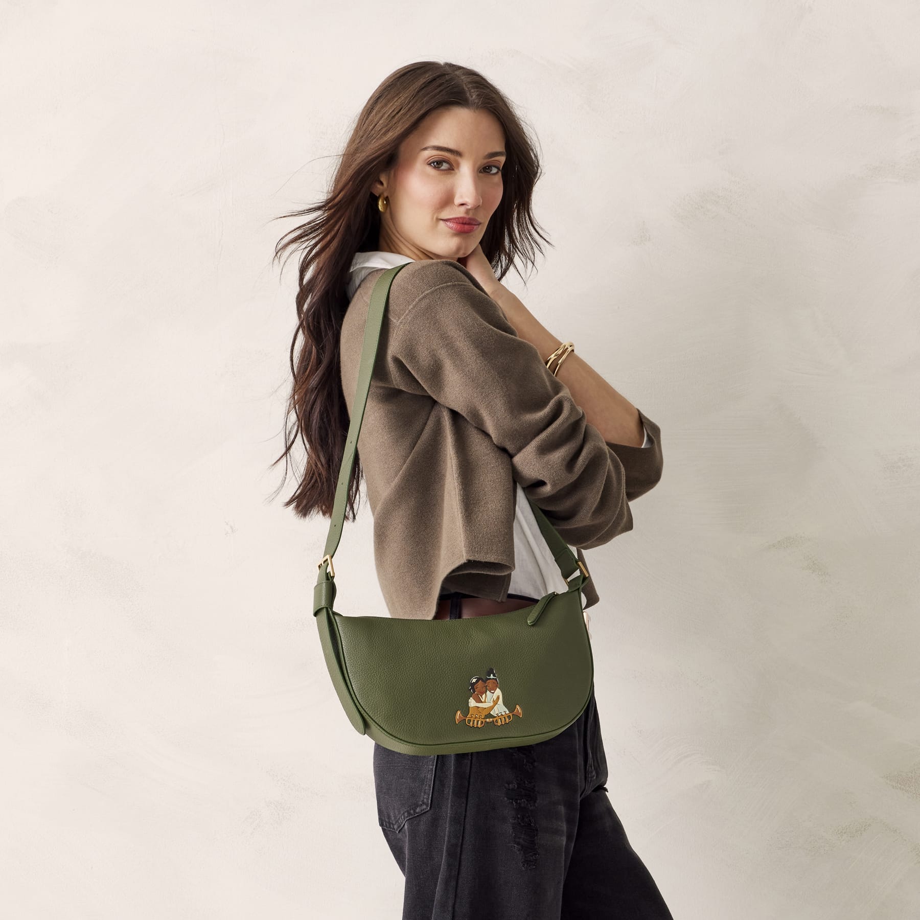 Disney Springbrook Sling Crossbody Bag for Women - Fashionable Adjustable Shoulder Purse - Perfect for Travel, Shopping & Everyday Use
