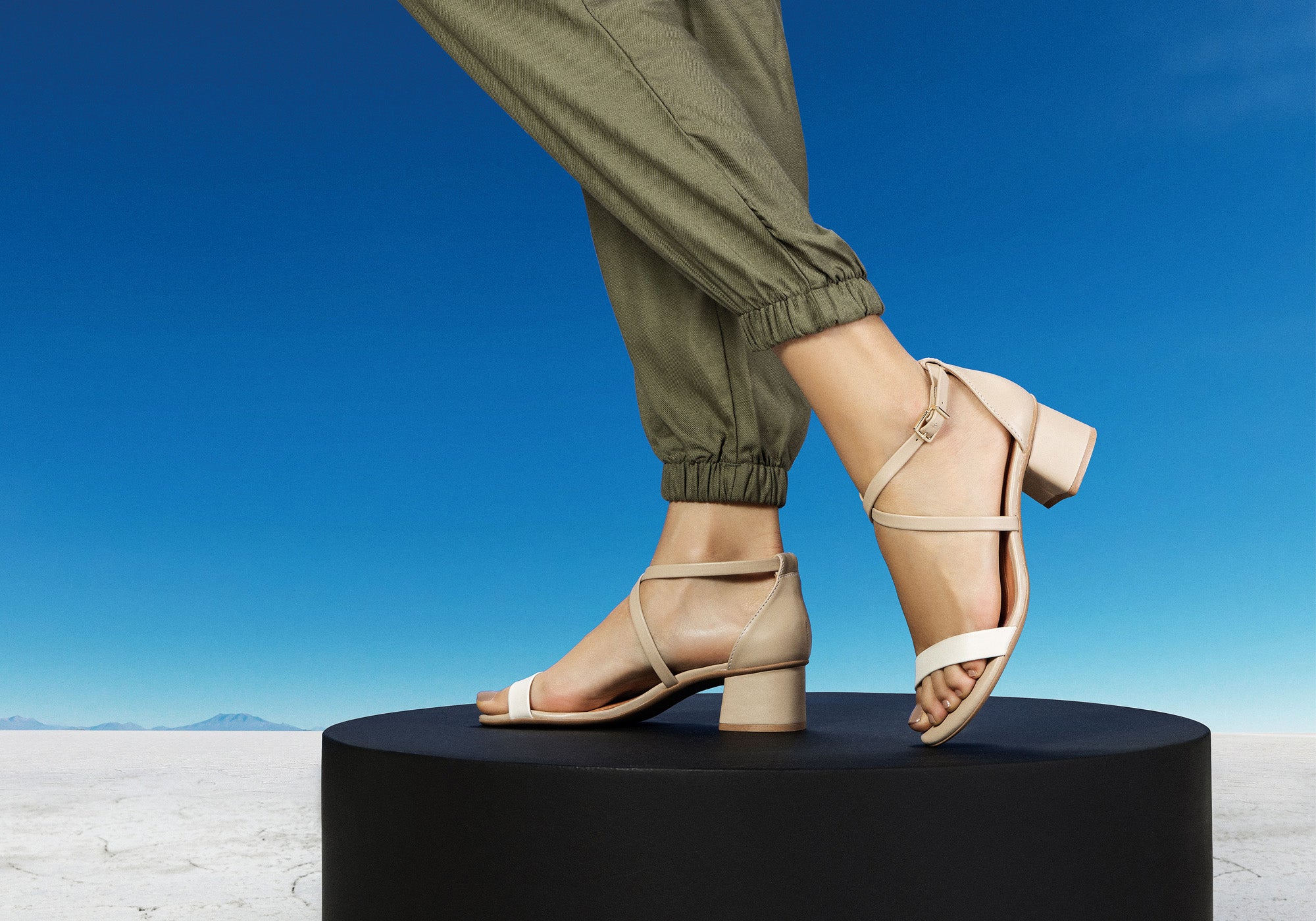 Ramarim Total Comfort Women's Mid Heel Sandals - Brazilian Made Leather Summer Shoes for Walking, Travel & Casual Outfits