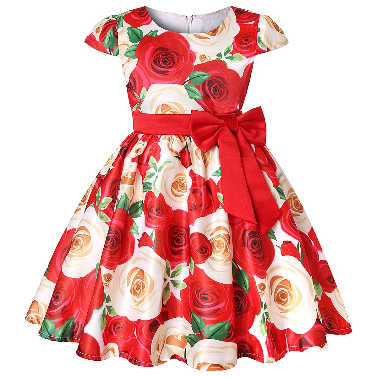 Girl's Ruffled Lace Party Dress for Kids - Elegant Flower Girl & Bridesmaid Dresses for Weddings, Birthday Parties & Special Occasions