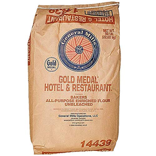 General Mills GM All Purpose Flour 50lb (Set of 2) - Bulk Baking Flour for Restaurants, Bakeries & Home Cooking - Perfect for Bread, Cakes, Cookies & Pastries