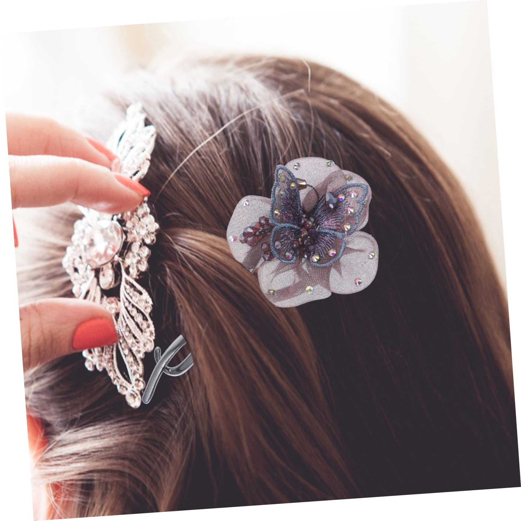 FOMIYES Butterfly Hair Clips for Women - French Hair Pins for Thick Hair, Decorative Hair Barrettes & Hair Accessories - Perfect for Weddings, Parties & Everyday Styling