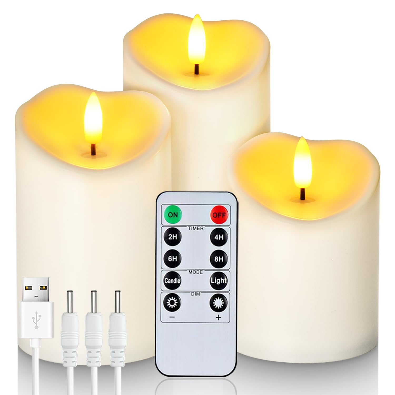 Homemory LED Flameless Candles - Remote Control, Waterproof for Outdoor Use