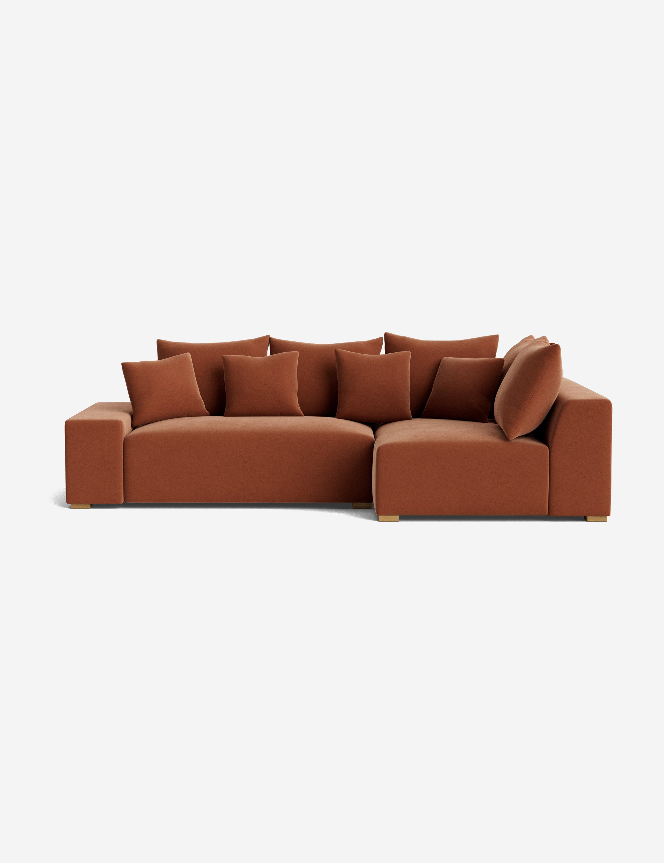 Stylish Clayton Sectional Sofa - Modern L-Shaped Couch for Living Room, Home Theater & Lounge Areas | Comfortable Fabric Upholstery & Spacious Seating