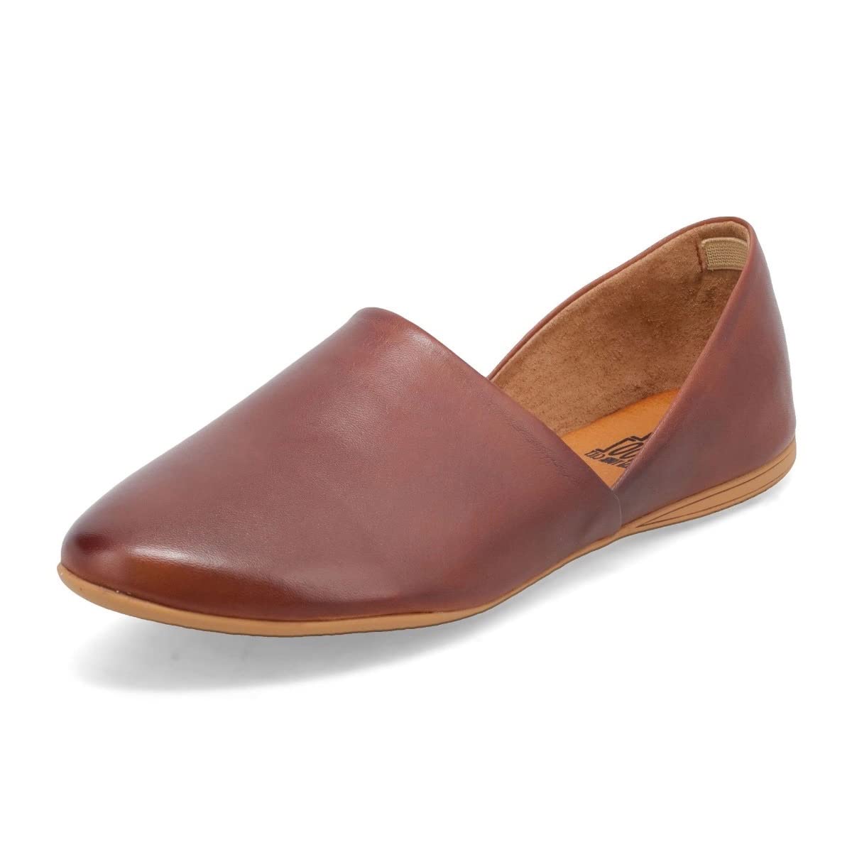 Miz Mooz Kimmy Women's Flats - Premium Genuine Leather Comfortable Casual Almond Toe Slip-On Shoes for Work, Travel & Everyday Wear