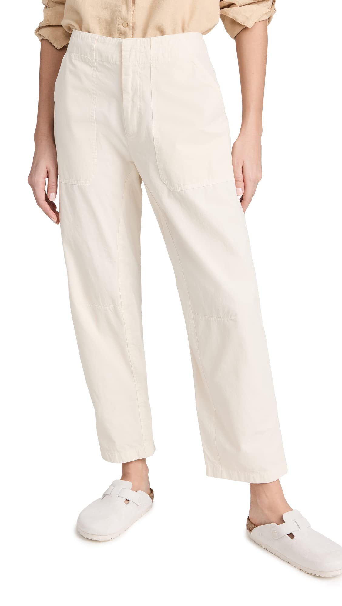 rag & bone Women's Leyton High-Rise Straight Leg Workwear Pants - Office, Business Casual & Travel Styling