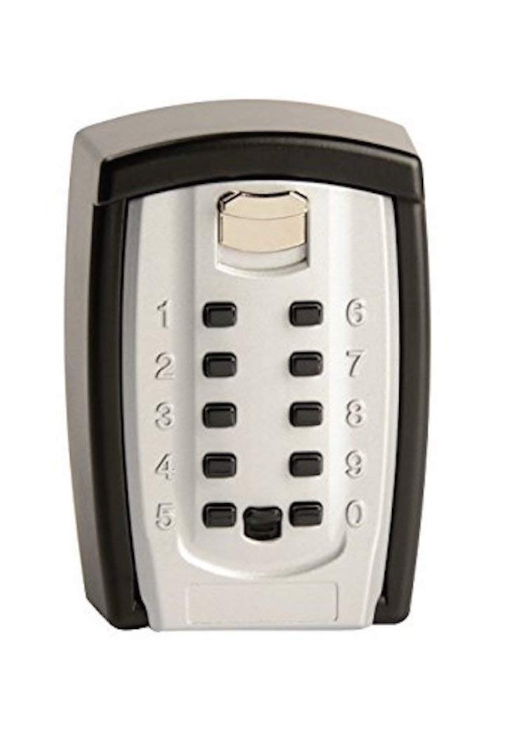 96006 Resettable Pushbutton Combination Lock - Secure Storage for Keys & Cards (Holds 8 Cards/20 Keys) - Ideal for Home, Office, and Locker Security