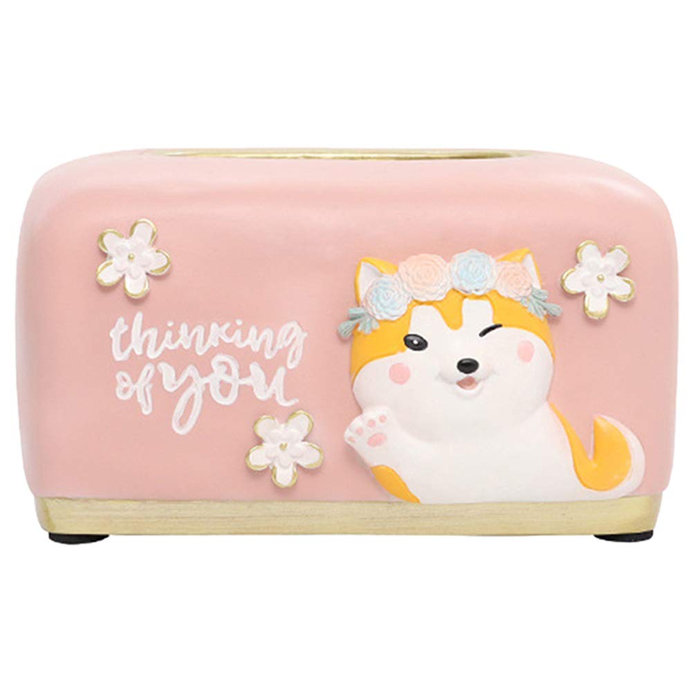 DOITOOL 1pc Cute Animal Resin Tissue Box Holder - Colorful Home Decor for Living Room, Bedroom & Bathroom Organization
