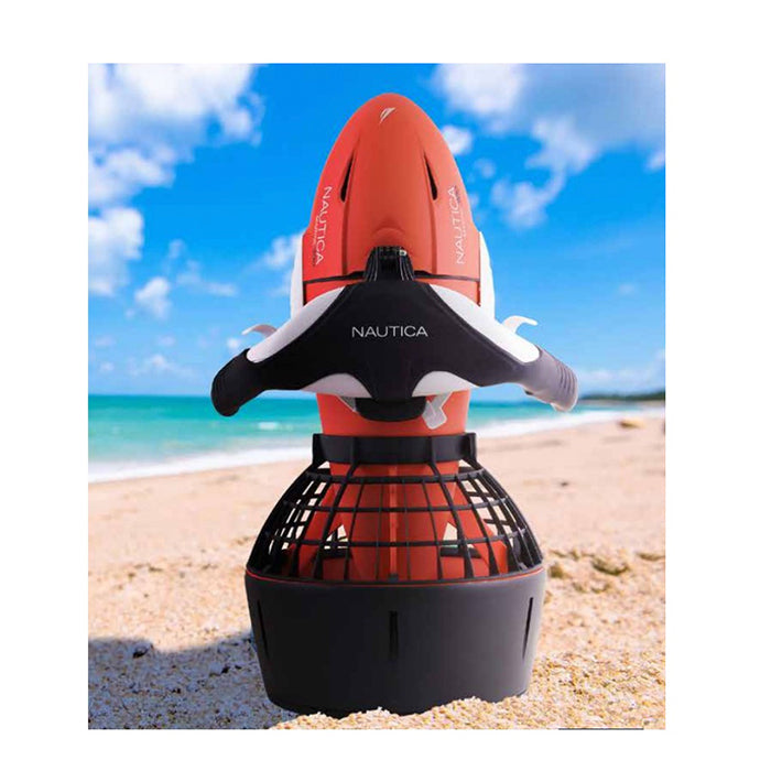 Nautica Marine 300 Sea Scooter - Portable Underwater Scooter for Snorkeling, Diving & Swimming | Perfect for Beach Vacations, Pool Fun & Ocean Exploration