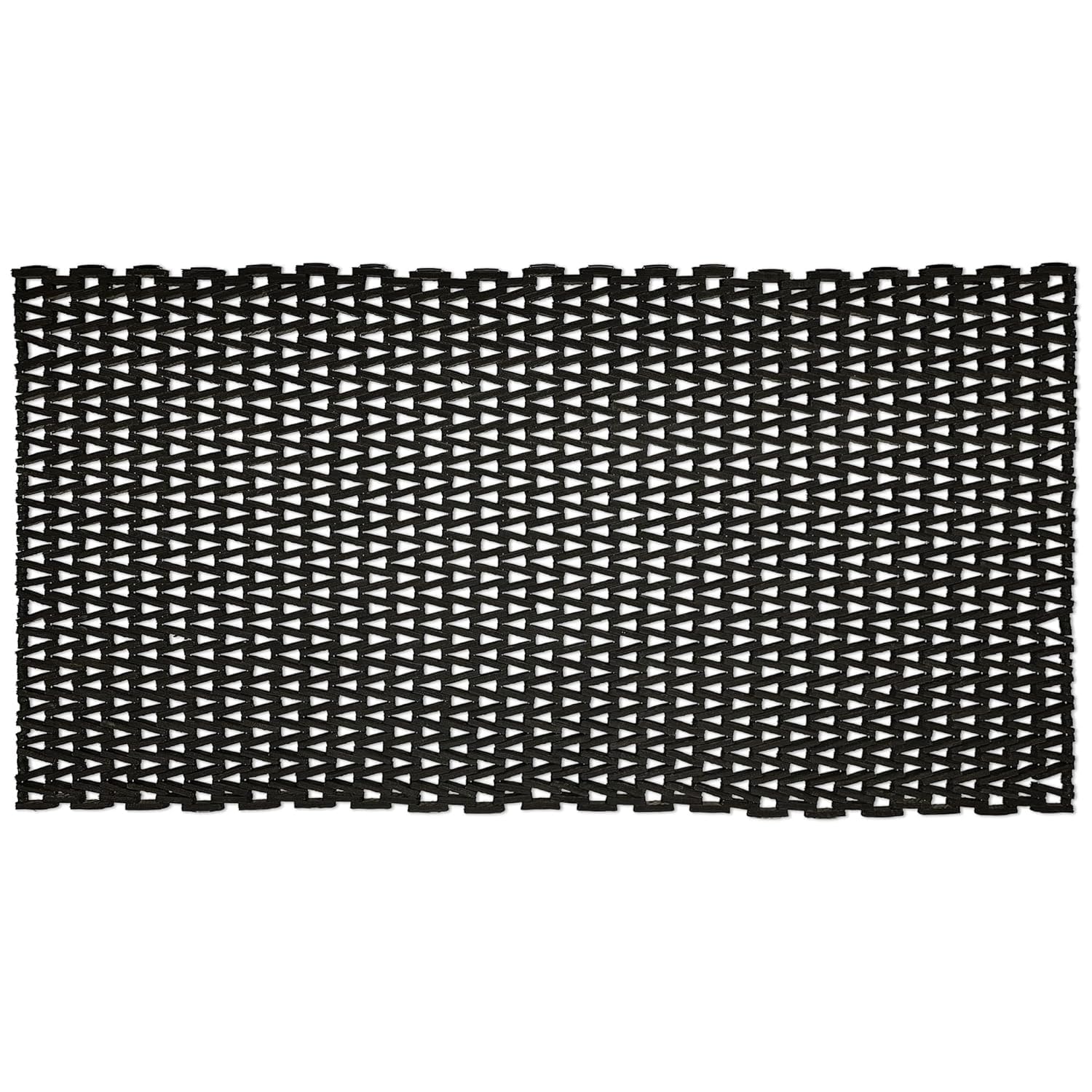 Premium Recycled Tire-Link Outdoor Entrance Mat - Durable Herringbone Weave, 36