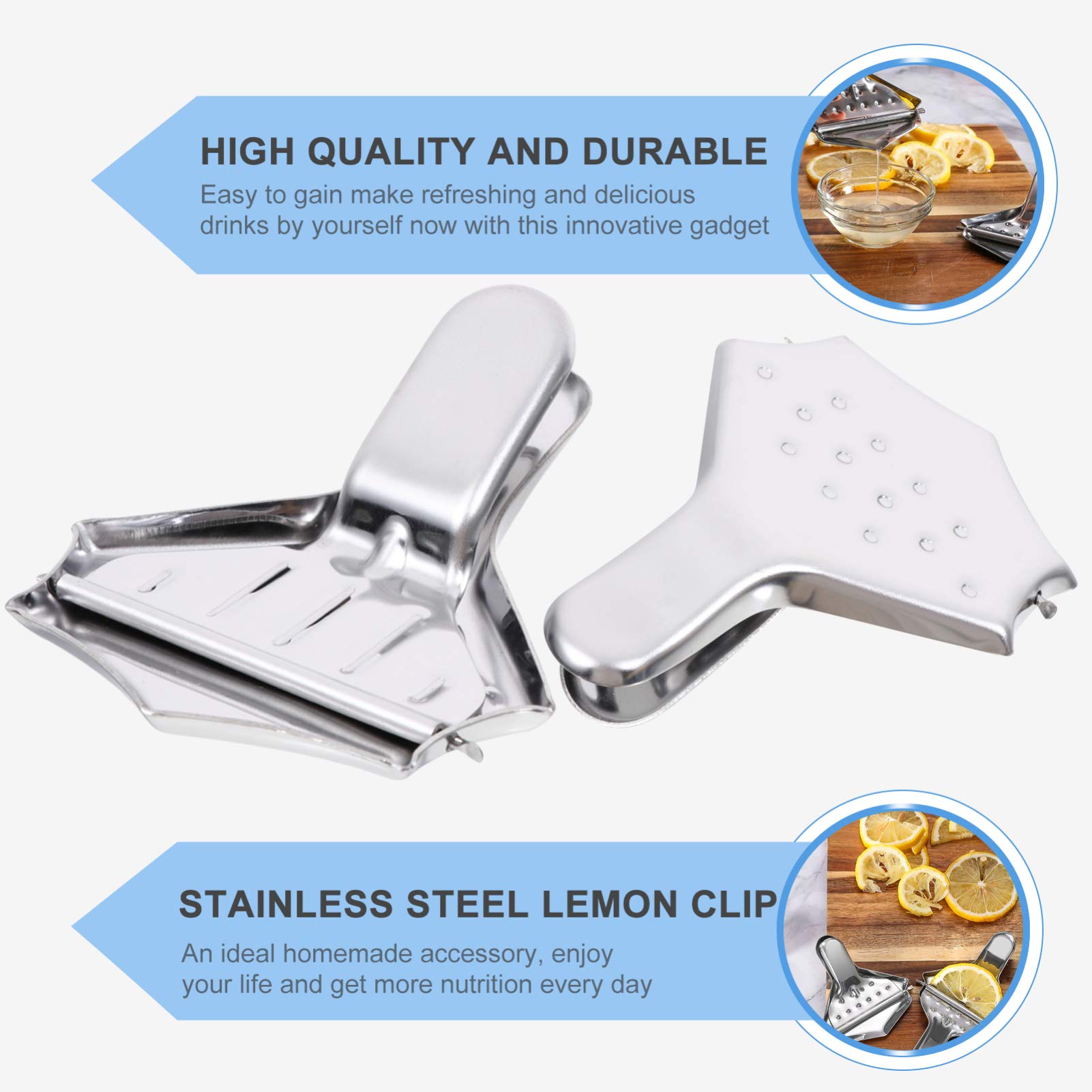 2-Pack Manual Citrus Juicer - Orange Lemon Squeezer Press for Fresh Juice, Durable Fruit Juice Extractor Tool - Perfect for Home, Kitchen, Bar & Healthy Drinks