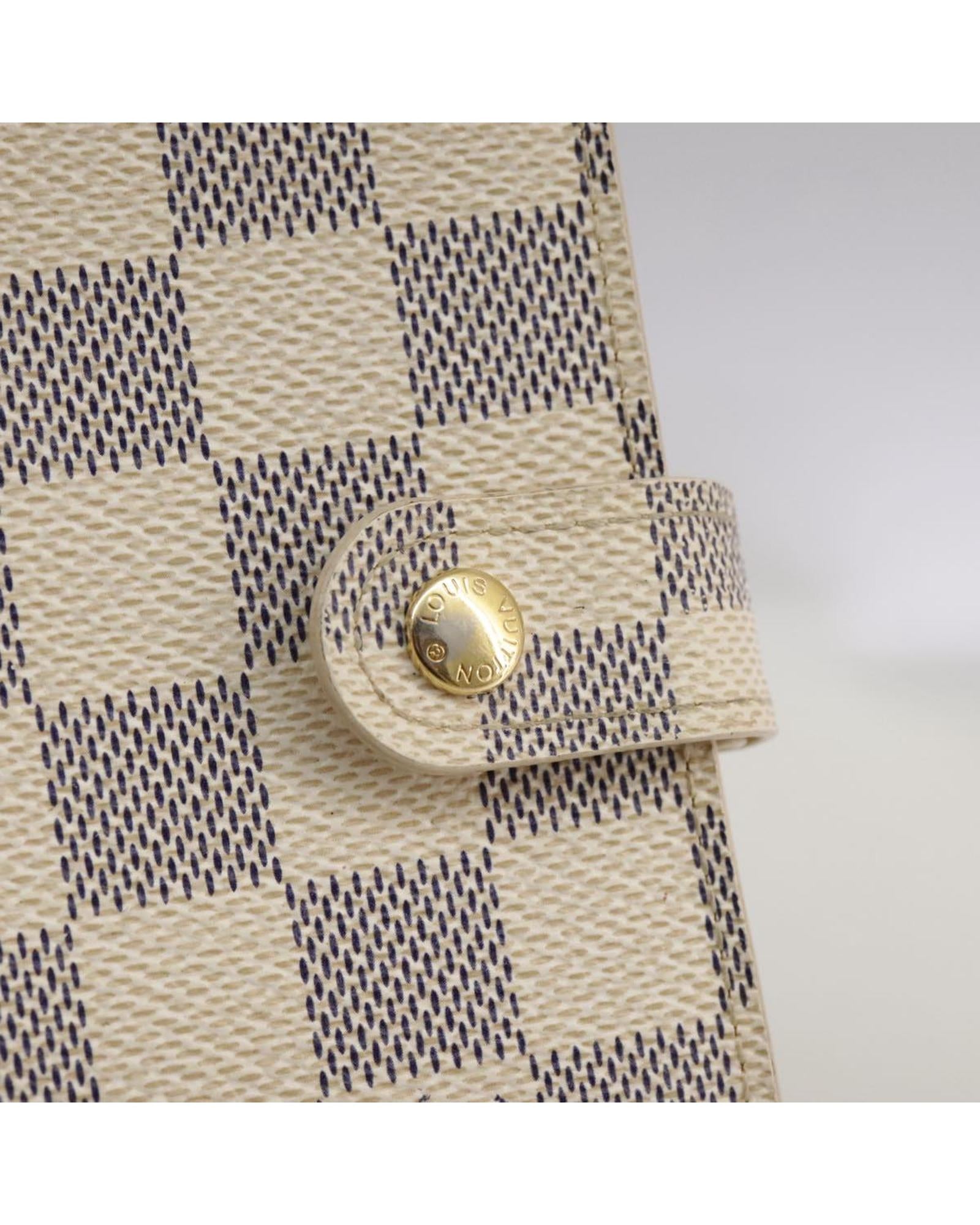 Louis Vuitton Agenda PM Damier Azur Leather Planner - Luxury Organizer for Business & Personal Use - Perfect for Meetings, Travel & Daily Scheduling