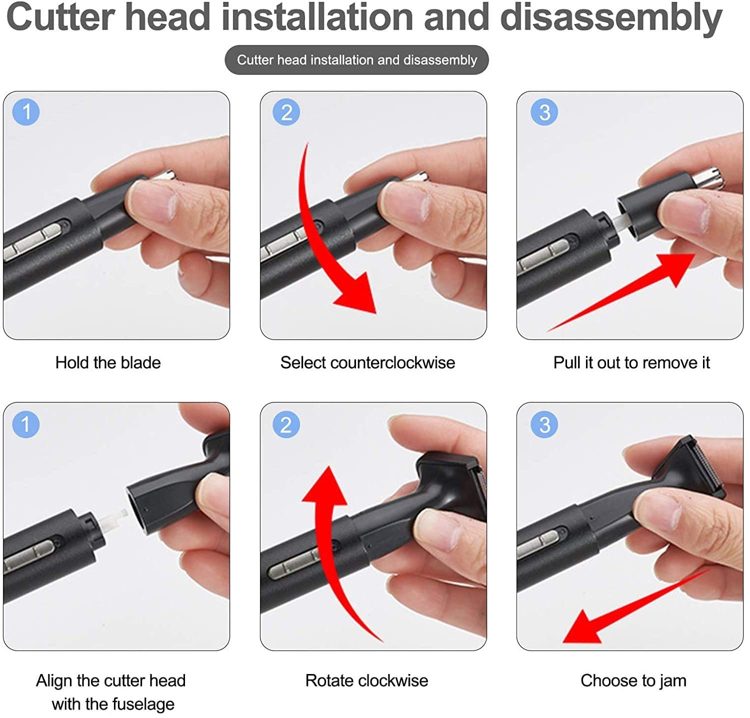 USB Rechargeable Nose & Ear Hair Trimmer for Men & Women - Painless Professional Grooming Kit with Waterproof Dual Edge Blades (Easy Cleaning) - Perfect for Travel, Home & Personal Care Routines