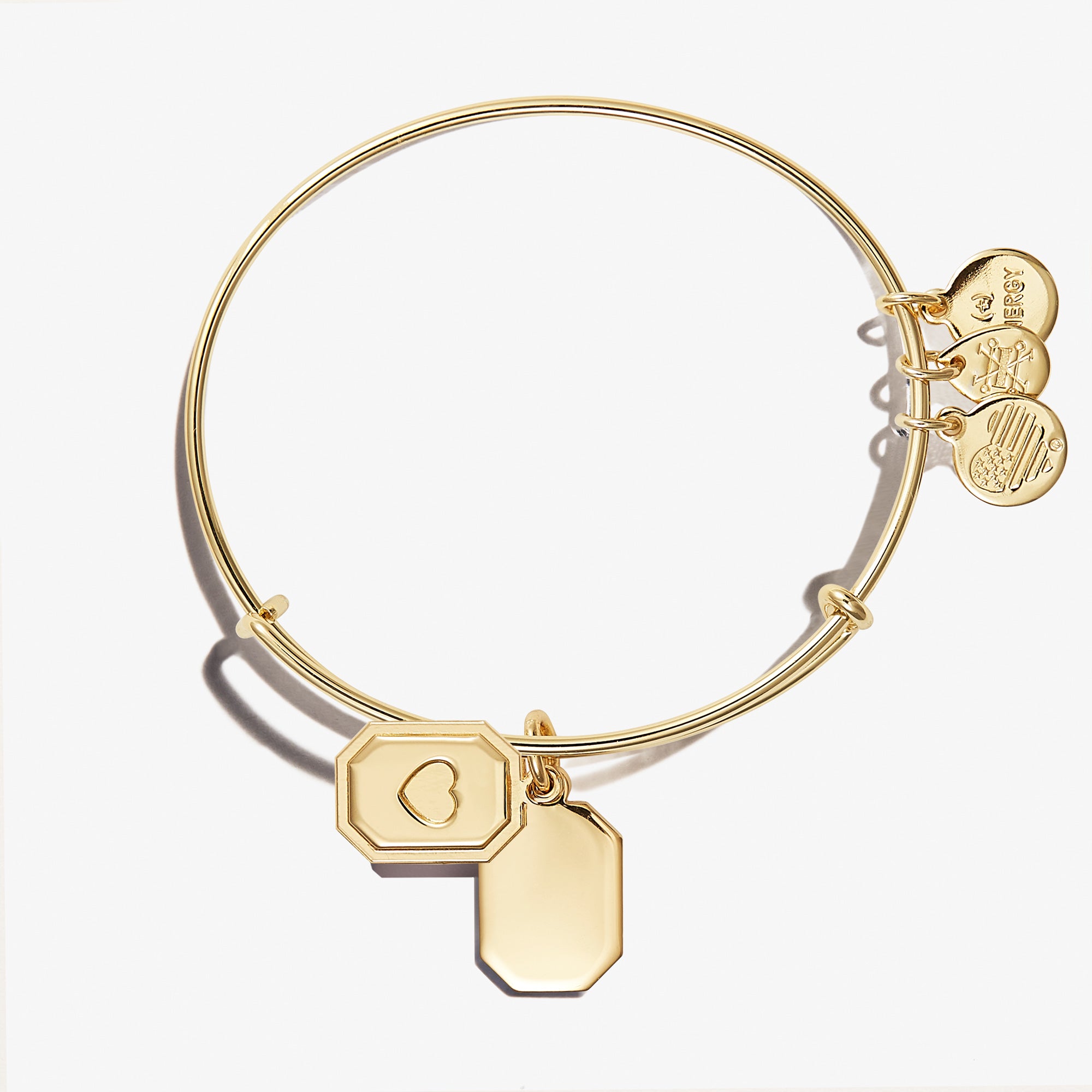 Heart Slider Charm Bangle Bracelet for Women - Adjustable Cute Love Heart Jewelry Gift for Girlfriend, Valentine's Day, Anniversary - Perfect for Date Night, Party & Everyday Wear