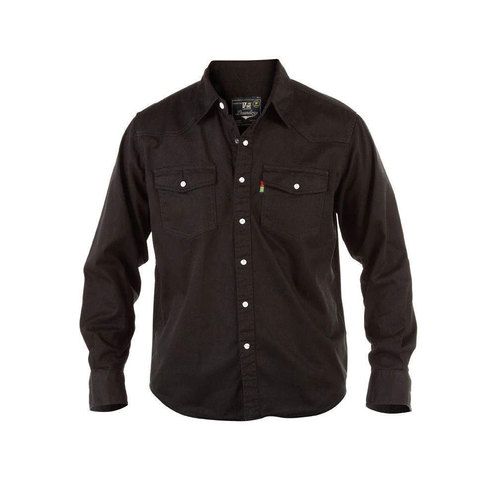 Duke London Men's King Size Long Sleeve Western Denim Shirt - Classic Cowboy Style for Casual Wear, Rodeo & Outdoor Adventures