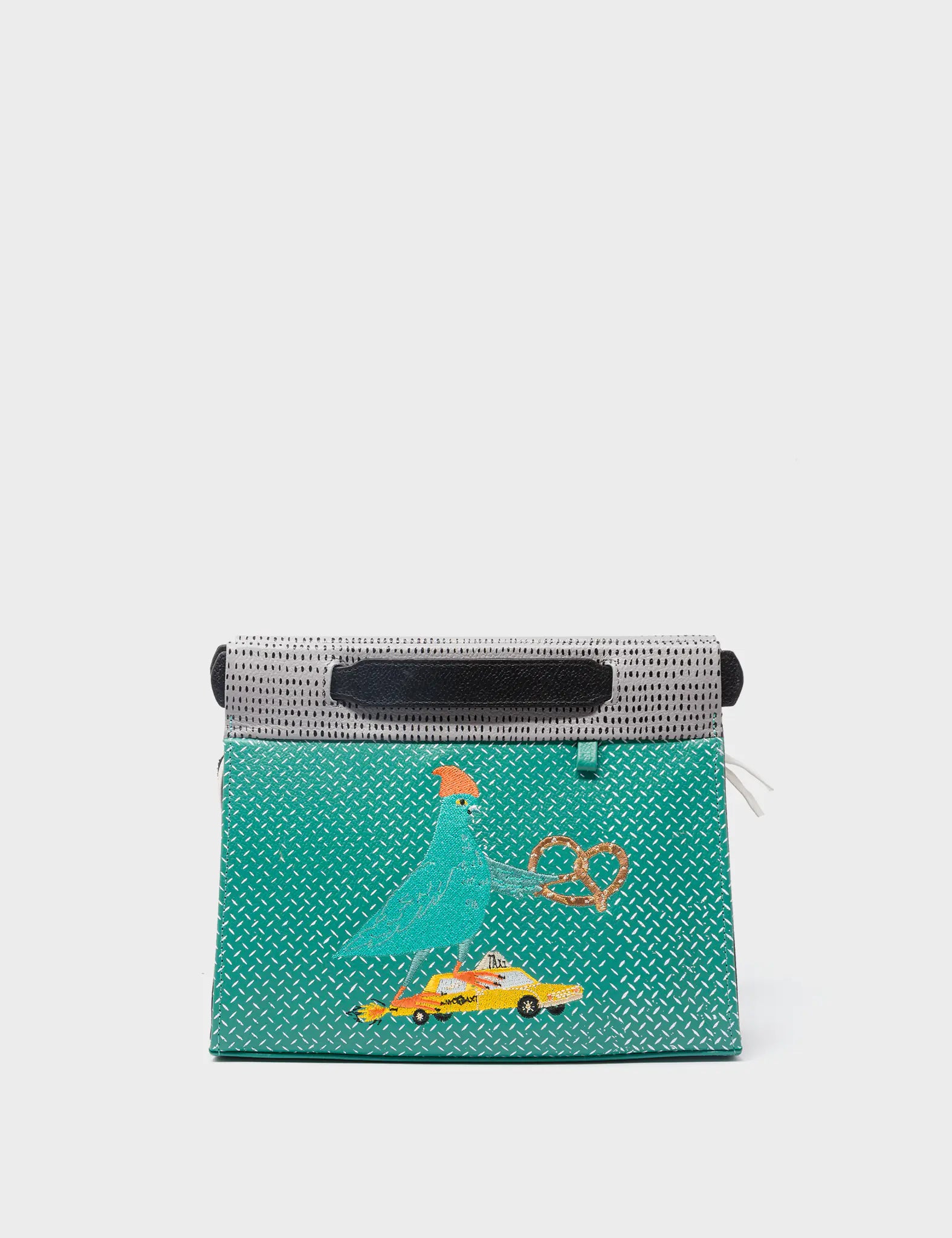 Vali Small Crossbody Bag - Deep Sea Green Genuine Leather - Pigeonista Design - Perfect for Everyday Use & Travel Accessories