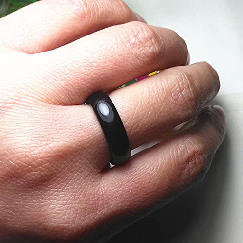 Natural Carnelian Crystal Rings for Women - Smooth Round Donut Band Ring in Size 7-8 | Healing Stone Jewelry for Meditation, Energy Balancing & Spiritual Wellness
