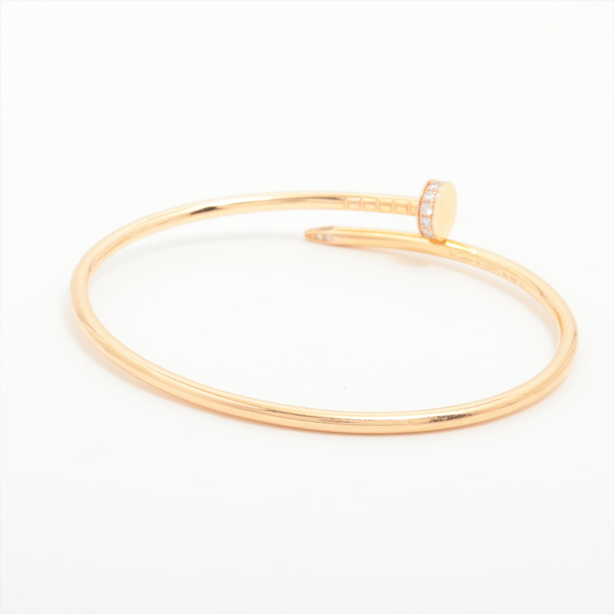 Cartier Juste un Clou SM Diamond Bracelet 18K Rose Gold Size 16 - Luxury Jewelry Gift for Women, Anniversary & Special Occasions