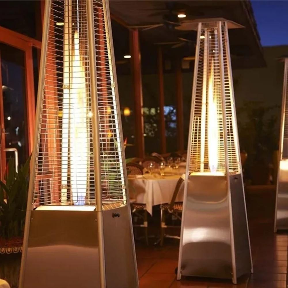 RADtec 89-Inch Tall Black & Grey Wicker Propane Patio Heater - Outdoor Gas Heater for Patio, Deck, Garden & Backyard (TF1 WK BLK GRY) | Perfect for Cool Evenings & Outdoor Entertaining