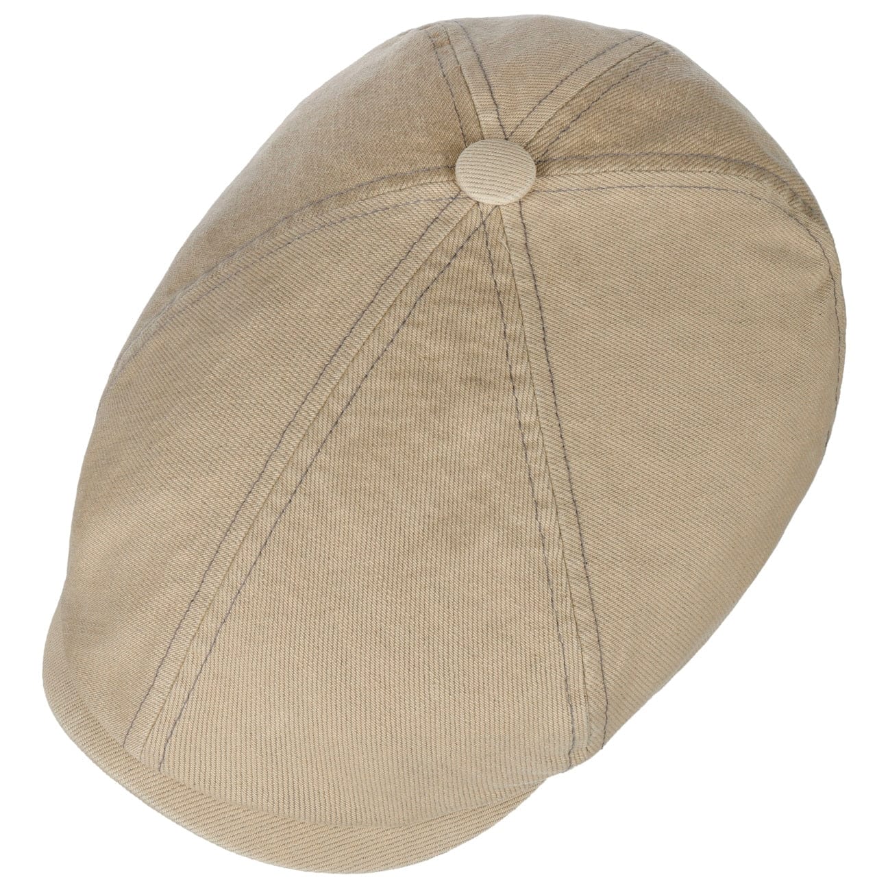 Stetson 6-Panel Sustainable Cotton Flat Cap for Men – Eco-Friendly Casual Hat for Outdoor, Golf, and Daily Wear