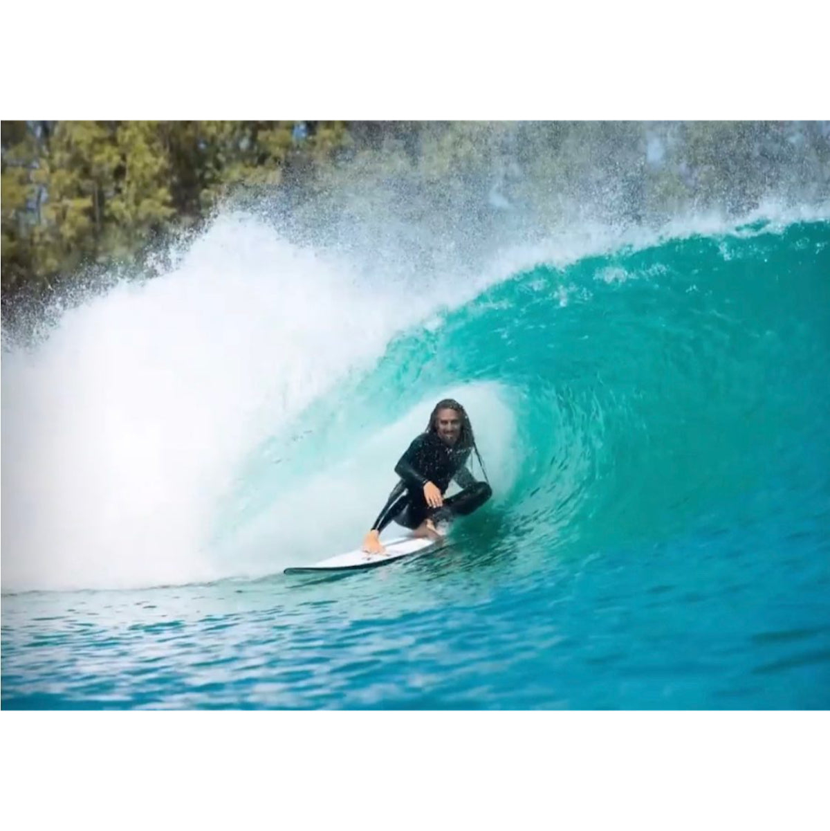 FCS II Rob Machado Sunday Single Fin Surfboard Fin - Camo Design for 7'0