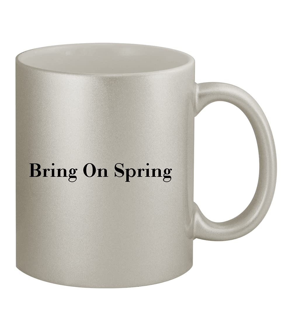 11oz Ceramic Silver Coffee Mug - Elegant & Durable Spring Collection - Perfect for Home, Office & Gifts