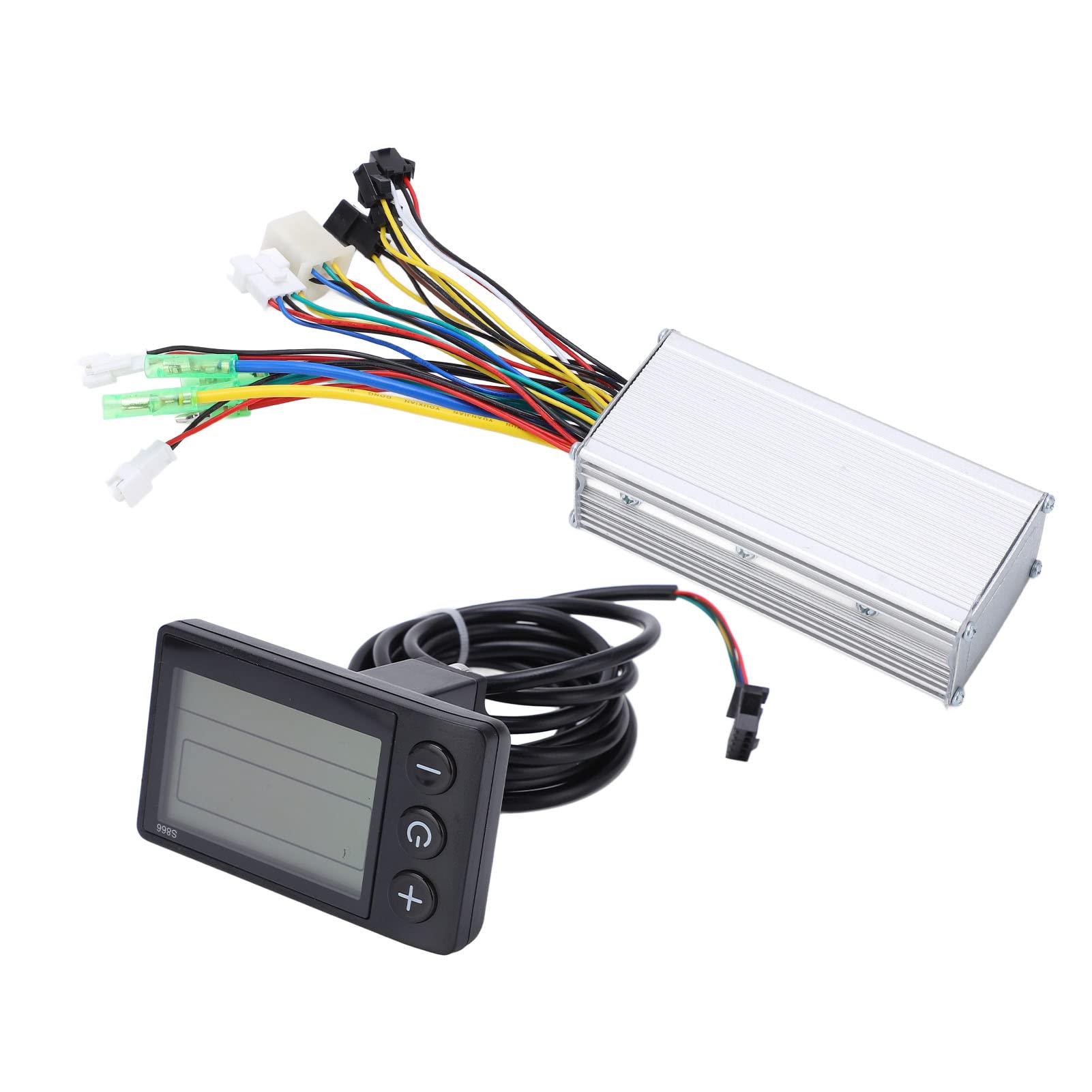 Uxsiya 22A Waterproof Electric Bike Conversion Kit with LCD S866 Panel - High Heat Dissipation for E-Bike & Electric Vehicle - Perfect for Commuting, Off-Roading & Urban Transportation