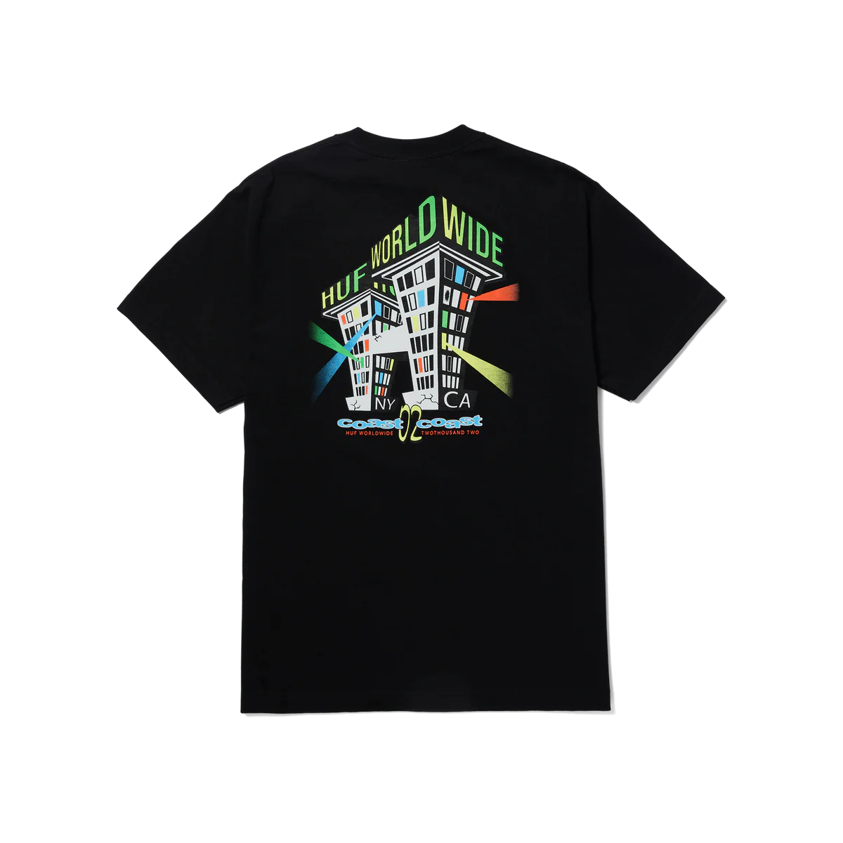 HUF Club House T-Shirt for Men - Soft Cotton Crewneck Tee (Black) | Casual Streetwear & Skate Style for Everyday Wear