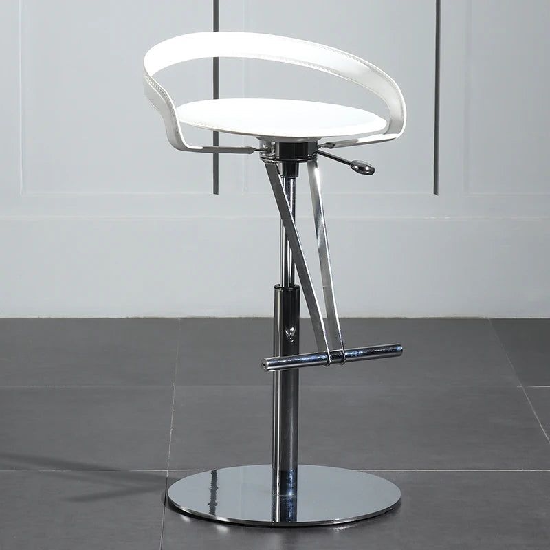 Ergonomic Bar Stool for Kitchen Island - Adjustable Height Counter Chair with Back Support - Perfect for Dining, Entertaining & Home Bar Use