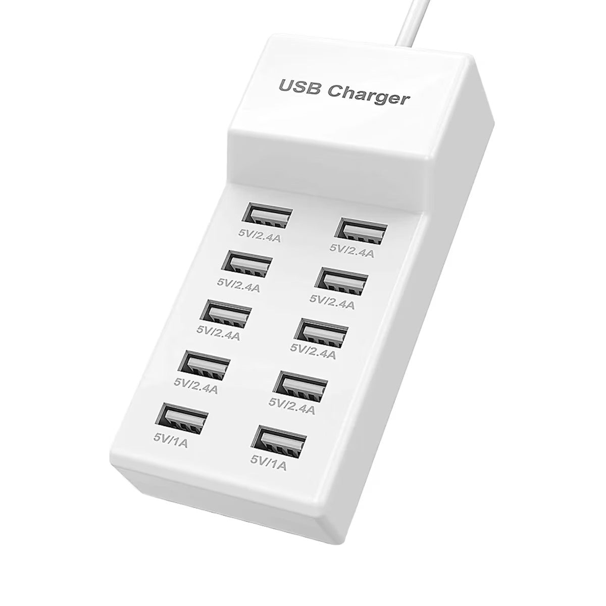 Flameless LED Candle Kratos 10-Port USB Table Lamp with Fast Charging Adapter - Perfect for Home Decor, Wedding Centerpieces, and Romantic Dinner Lighting