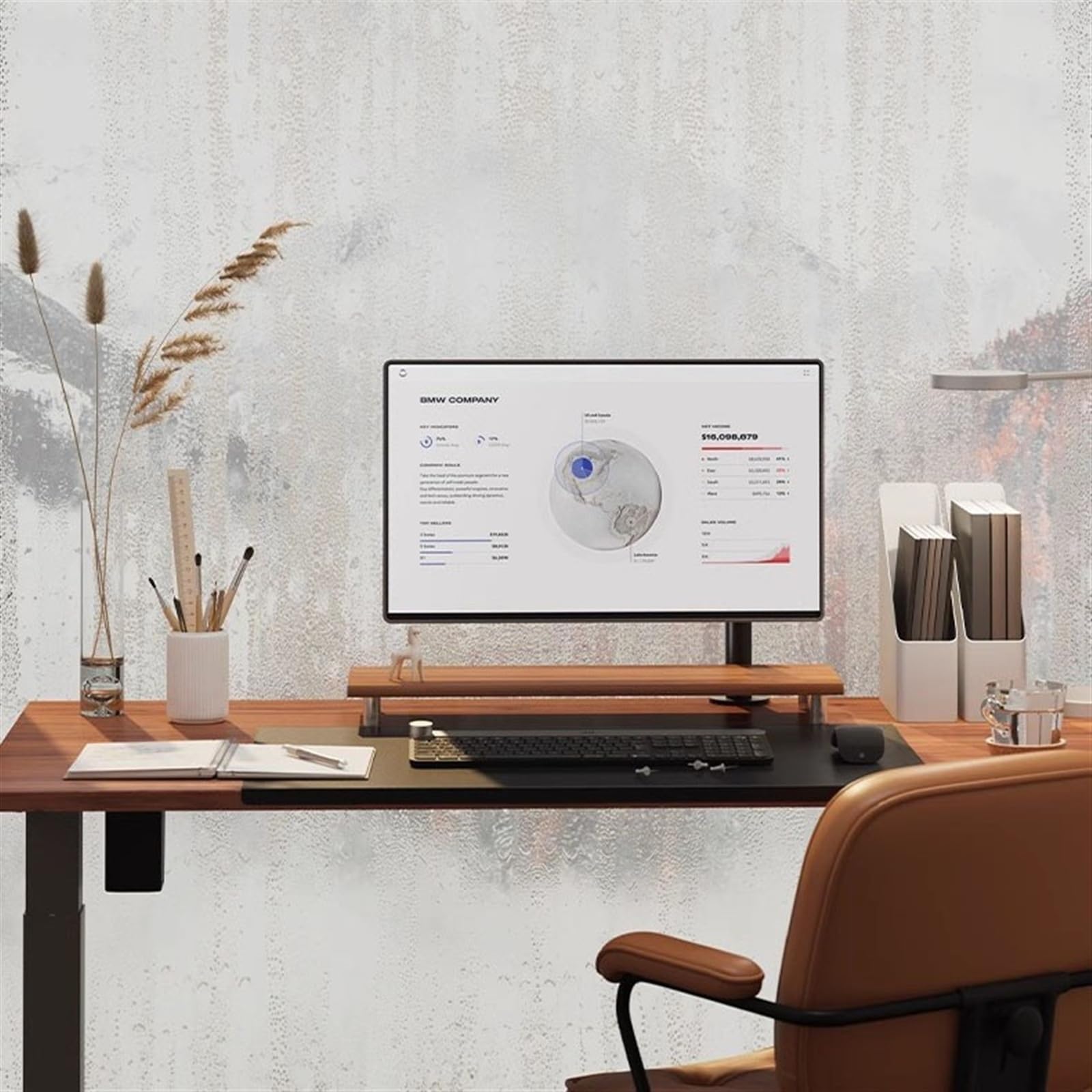 Adjustable Single Monitor Stand for 13-32 Inch Screens (Up to 17.6 lbs) - Full Motion Monitor Mount Arm with C-Clamp & Grommet Base (Max VESA 100x100mm) - Perfect for Home Office, Gaming Setup, and Workspace Ergonomics