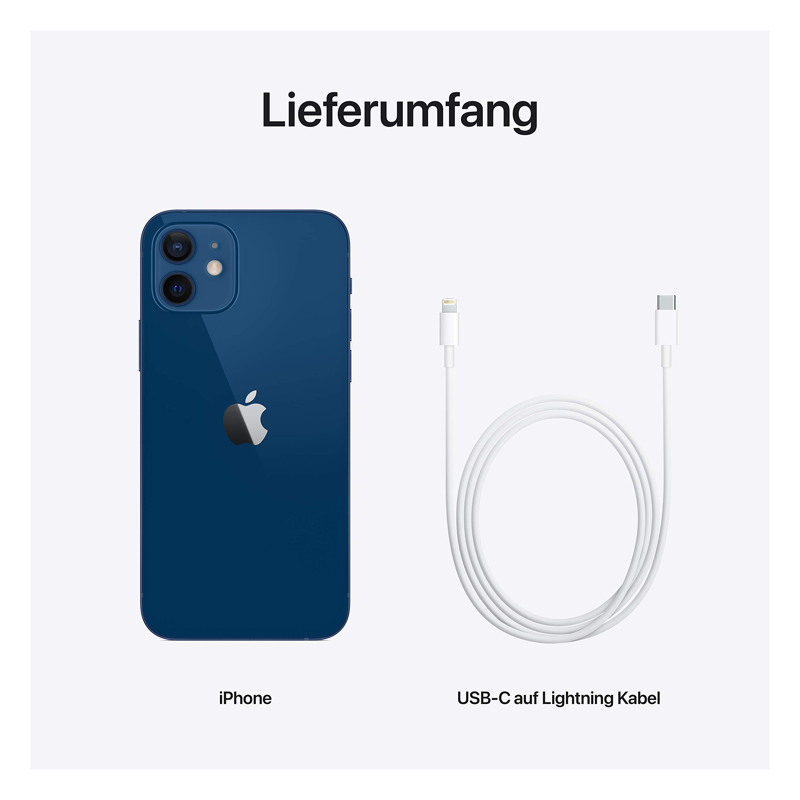 Apple iPhone 12 64GB Unlocked Smartphone - Refurbished Blue | Fast Charging, Face ID, 5G Ready | Perfect for Work, Travel & Daily Use