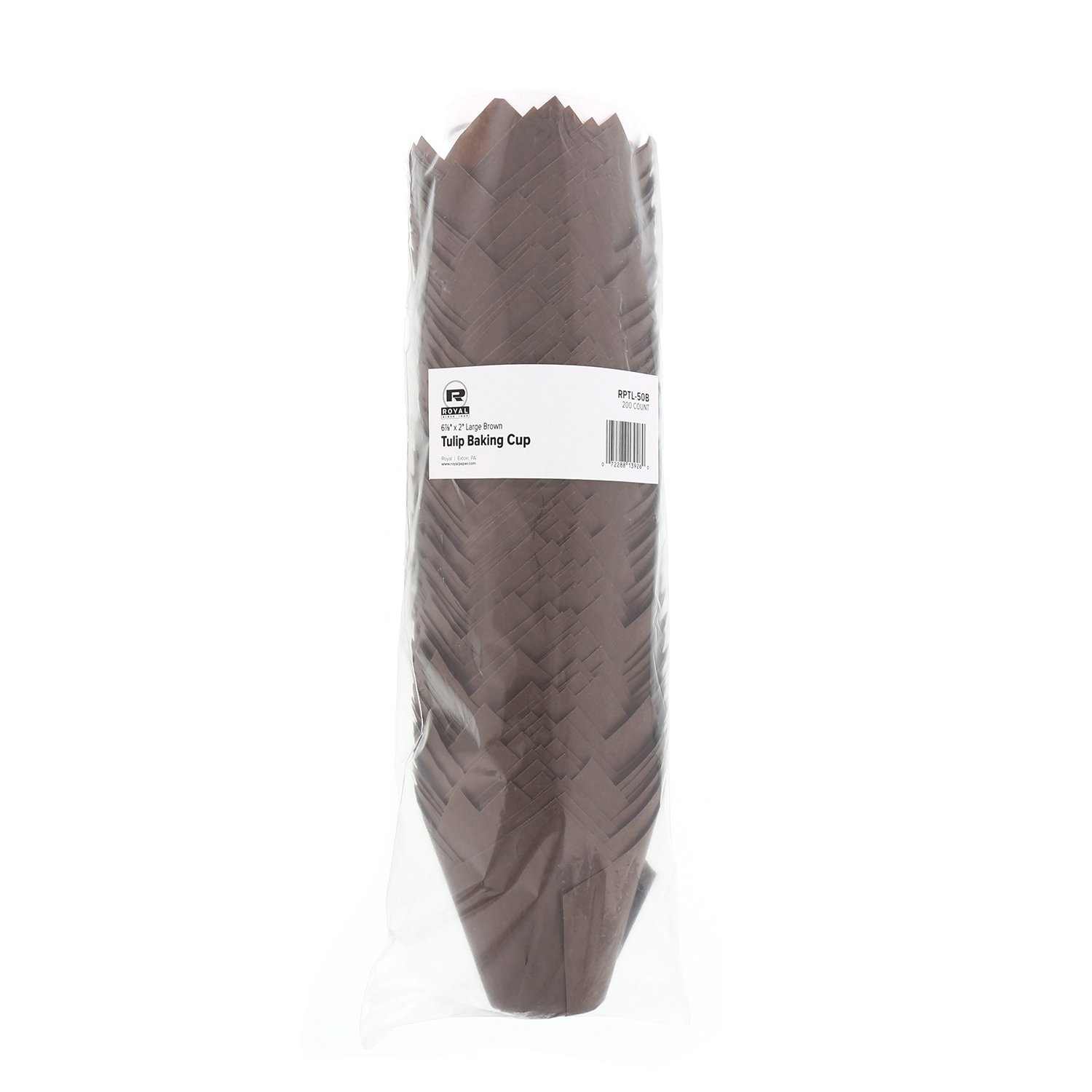 Royal Brown Tulip Style Baking Cups - Large 2000 Count - Premium Cupcake Liners for Baking, Party Decorations & Wedding Desserts