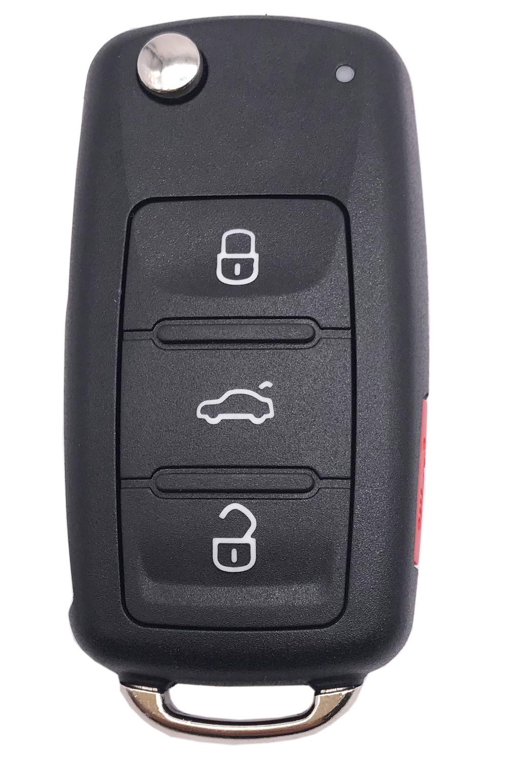 Replacement Keyless Entry Key Fob Cover Case for Volkswagen VW Jetta Passat - 4 Button Remote Control Key Shell Protector | Durable Car Accessory for Daily Commute & Travel