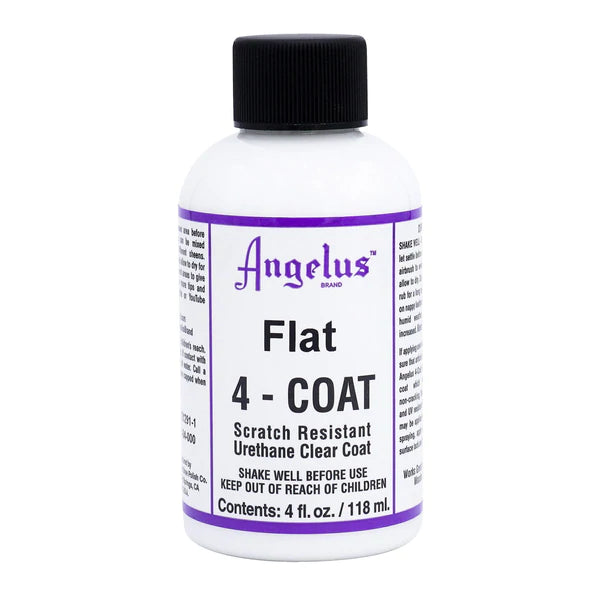 ANGELUS 4 Coat Urethane Clear Coat (4 fl. oz) - High Gloss Protective Finish for Shoes, Leather Goods & DIY Projects