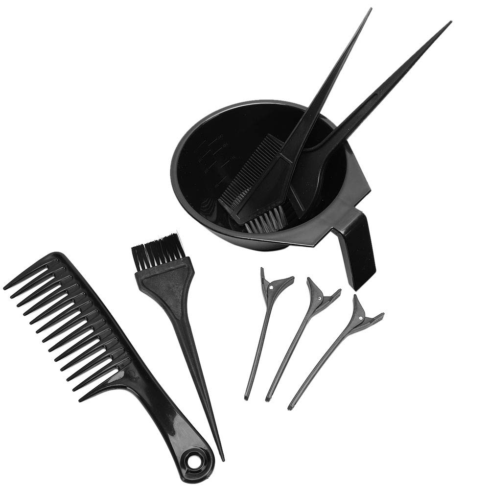 8Pcs Professional Hair Coloring Kit - Durable Hair Clips, Mixing Bowl, Brushes for Salon & Home Use | DIY Hair Dyeing Tools for Women & Men | Perfect for At-Home Hair Treatments & Styling