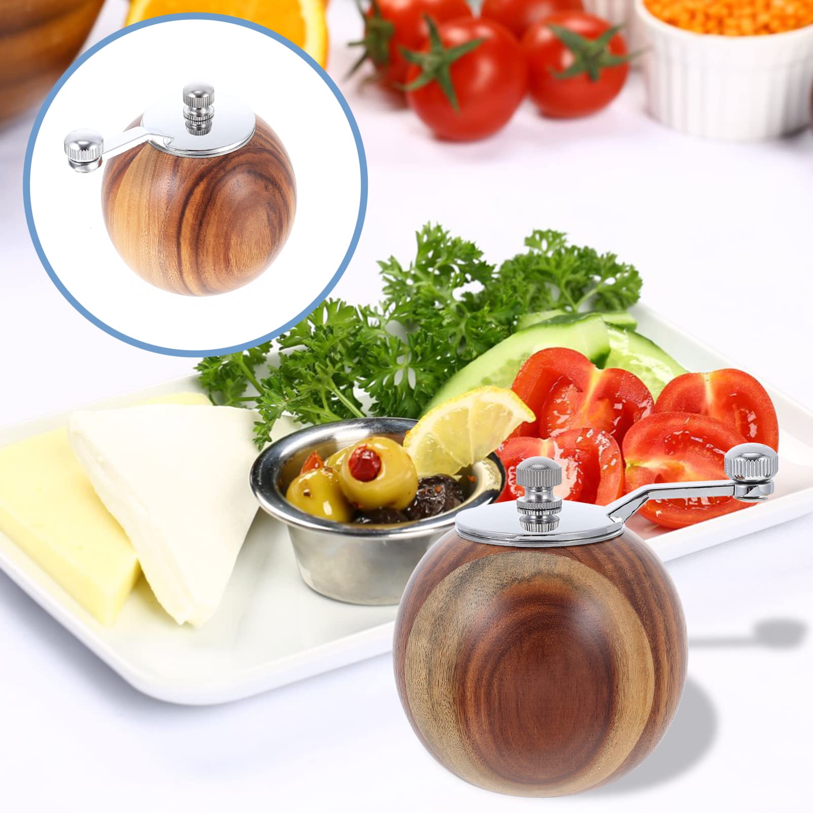 Premium Manual Pepper Grinder - Adjustable Coarseness, Stainless Steel Kitchen Tool for Freshly Ground Peppers - Perfect for Cooking, Dining & Gourmet Meal Preparation