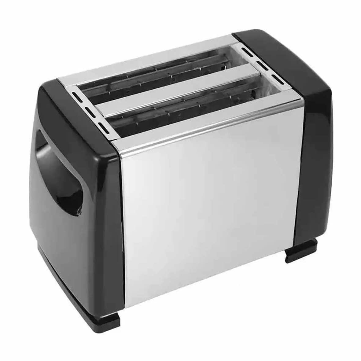 Stainless Steel 750W 2-Slice Toaster - Quick & Even Toasting for Bagels, Bread, Sandwiches - Perfect for Breakfast, Office, Dorm & Small Kitchens