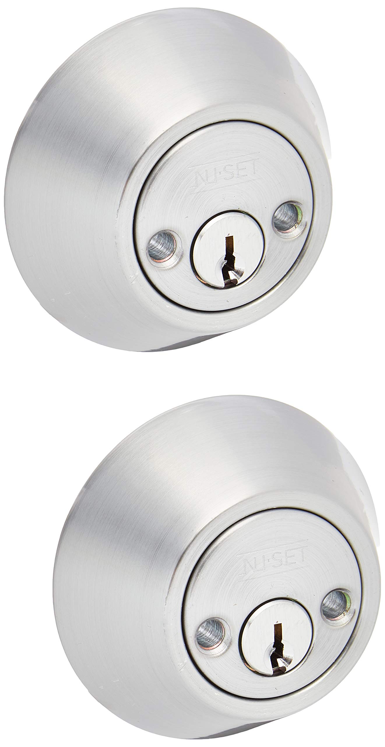 NU-SET Double Cylinder Deadbolt Lock Keyed Alike - 6 Pack Home Security Lock Set for Doors | Cranberry Finish | Ideal for Apartments, Rental Homes & Office Buildings