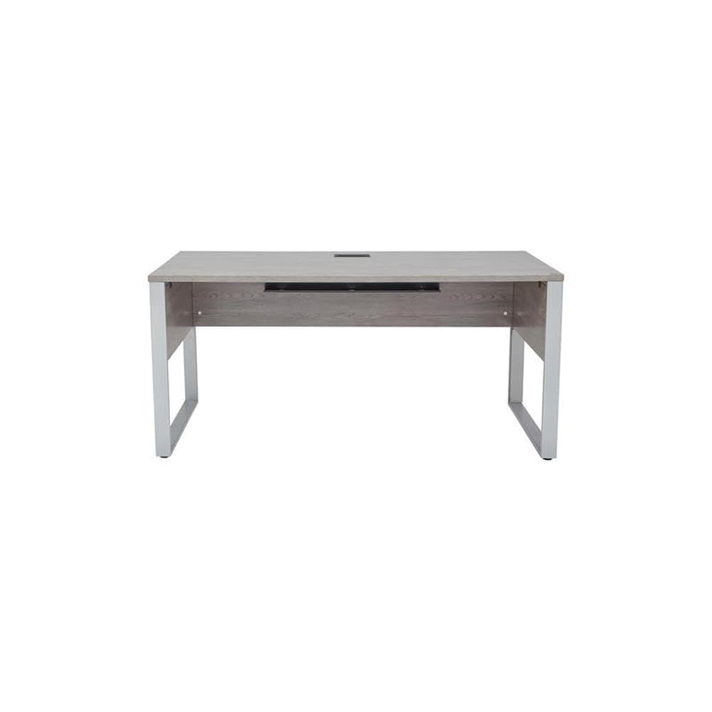 Modern Rectangular Desk 71x32 Inches - Contemporary Gray Home Office Furniture for Small Spaces | Work from Home & Study Desk