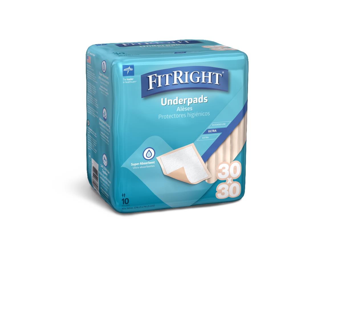FitRight Underpads - Premium Disposable Bed Pads for Incontinence Protection | Waterproof & Absorbent | Ideal for Elderly Care, Post-Surgery & Home Healthcare