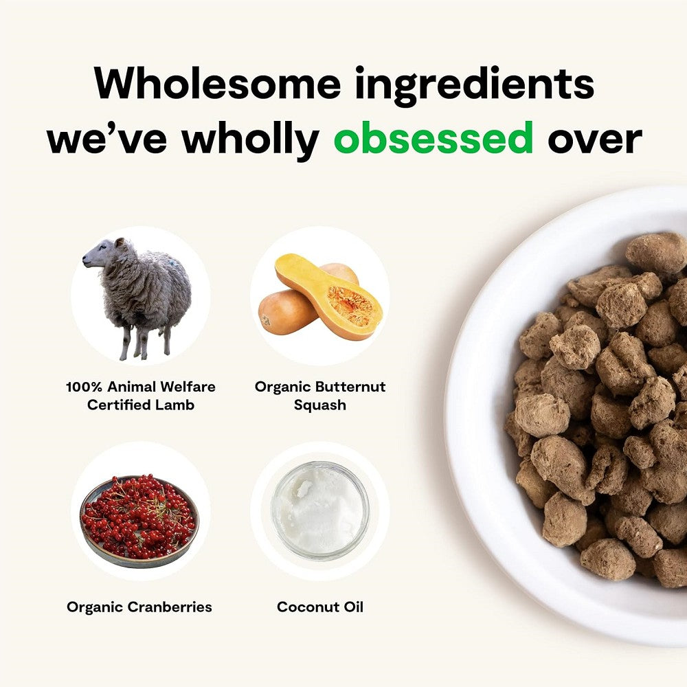 Premium Freeze-Dried Pasture-Raised Lamb Dog Food - Grain-Free, High-Protein Natural Treat for Puppies & Adult Dogs - Perfect for Training, Travel & Outdoor Adventures