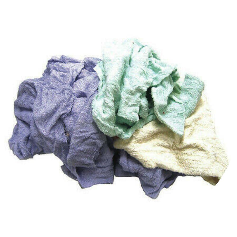 **Genuine 515-25N Recycled Cloth Rags 25 Lb - Assorted Colors - Lawnmower Parts & Cleaning Supplies - Perfect for Workshop, Garage, and Industrial Use**