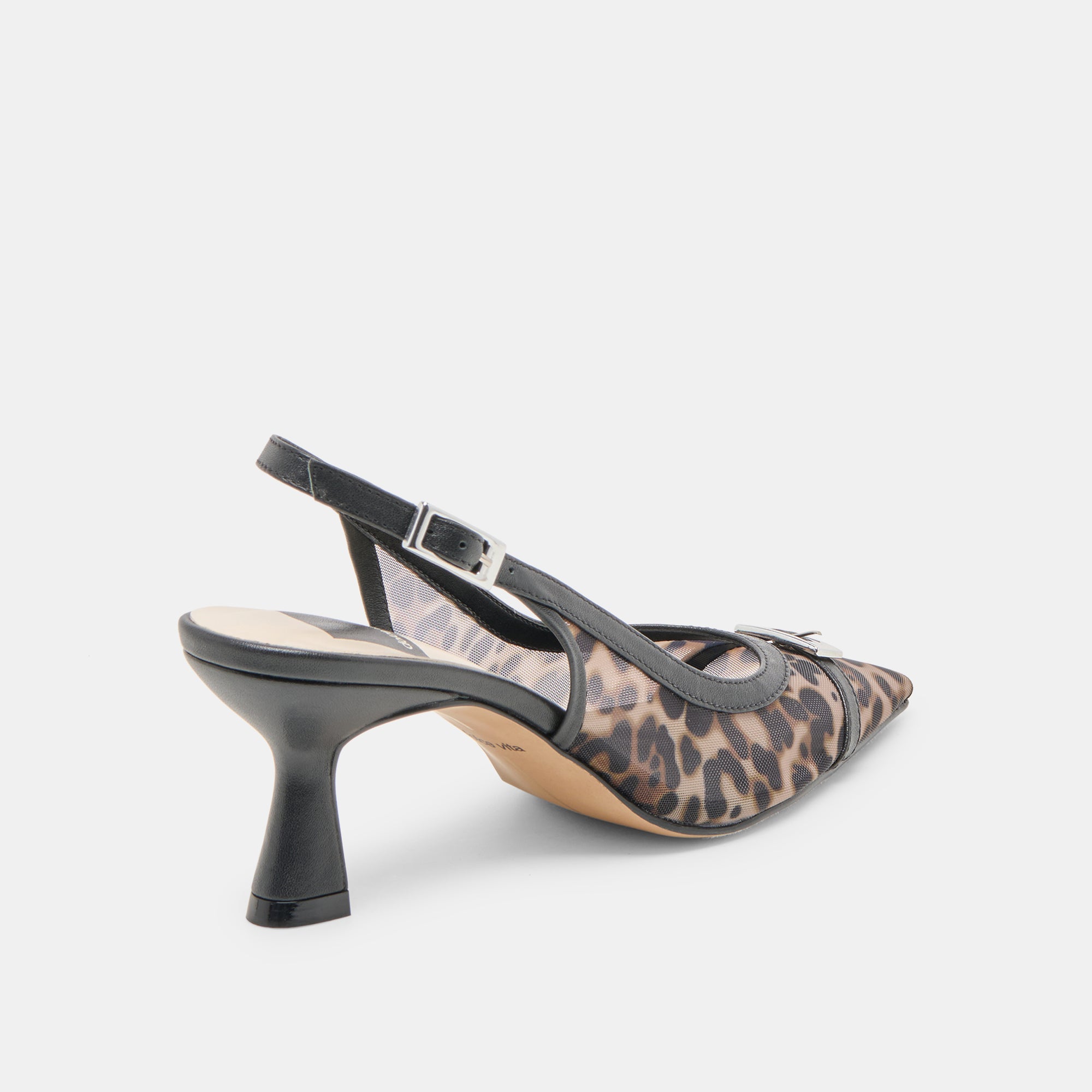 LORINE Women's Leopard Print Mesh High Heels - Stylish Party & Evening Dress Shoes for Women