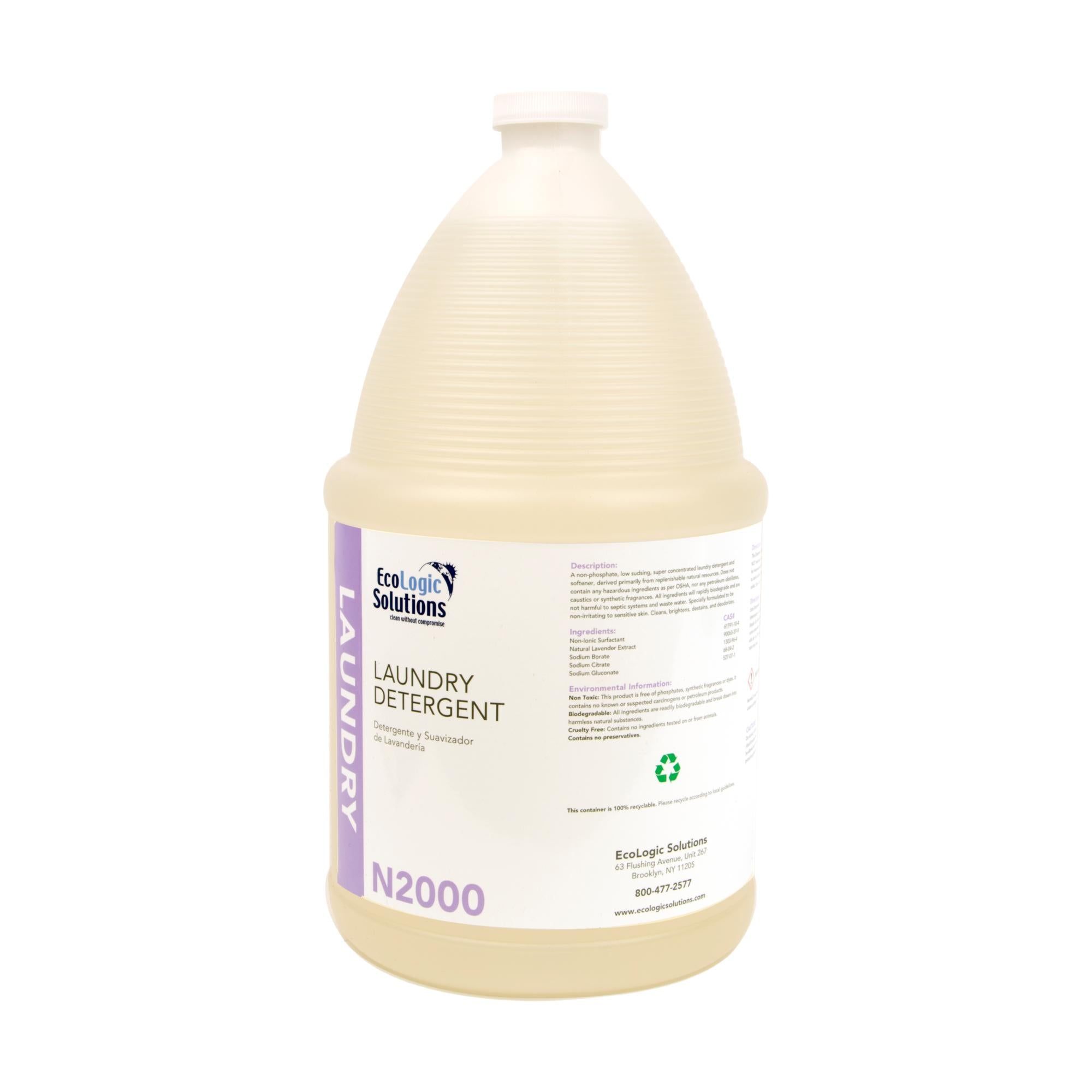 Eco-Friendly Liquid Laundry Detergent & Fabric Softener Combo - 1 Gallon Concentrated Plant-Based Formula for Sensitive Skin - Perfect for HE Washers, Baby Clothes & Sustainable Household Cleaning