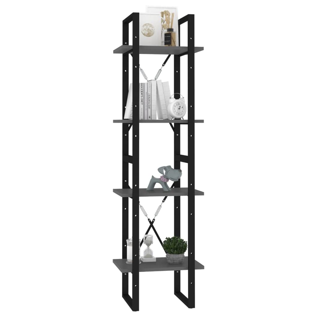 4-Tier Floor Standing Bookcase - 15.7