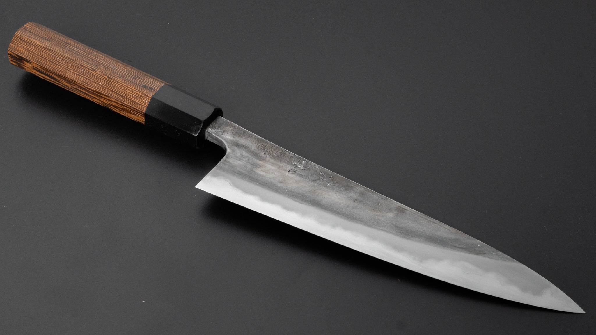 Jiro Tsuchime Petty Knife 180mm - Japanese High Carbon Steel Blade with Taihei Tagayasan Handle (#382) - Perfect for Sushi, Vegetables & Precision Kitchen Tasks