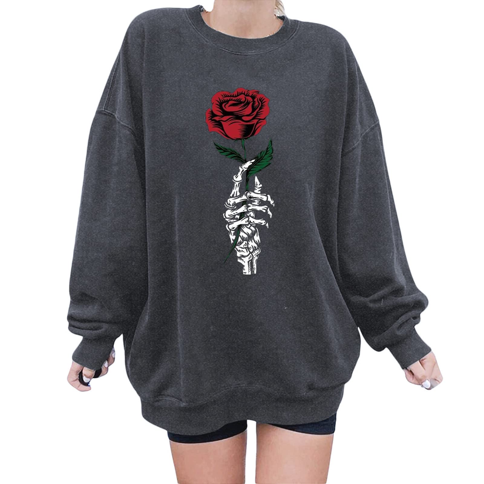 Women's Plus Size Hoodie Pullover - Soft French Terry Crewneck Long Sleeve Sweatshirt for Casual Wear | Perfect for Lounge, Gym & Everyday Comfort